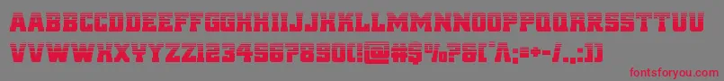 reddelicioushalf Font – Red Fonts on Gray Background