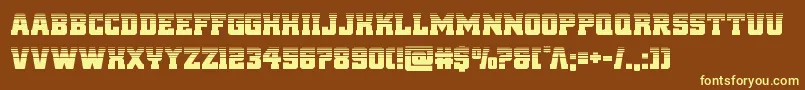 reddelicioushalf Font – Yellow Fonts on Brown Background