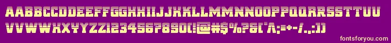 reddelicioushalf Font – Yellow Fonts on Purple Background