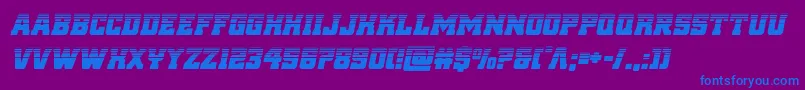 reddelicioushalfital Font – Blue Fonts on Purple Background