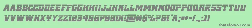 reddelicioushalfital Font – Gray Fonts on Green Background