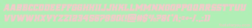 reddeliciousital Font – Pink Fonts on Green Background