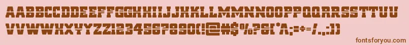 reddeliciouslaser Font – Brown Fonts on Pink Background