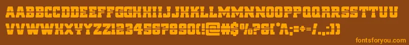 reddeliciouslaser Font – Orange Fonts on Brown Background