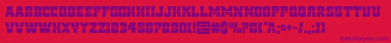 reddeliciouslaser Font – Purple Fonts on Red Background