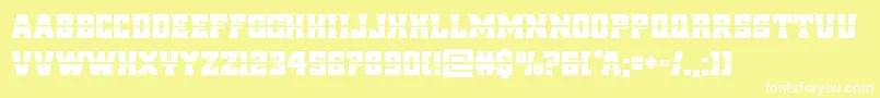 reddeliciouslaser Font – White Fonts on Yellow Background