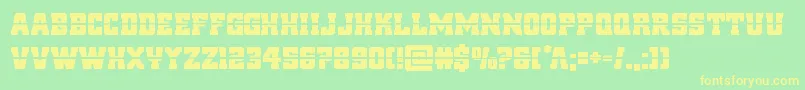 reddeliciouslaser-fontti – keltaiset fontit vihreällä taustalla