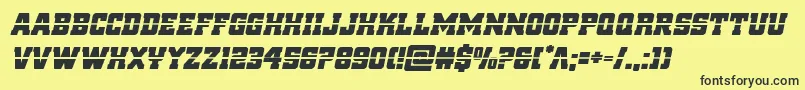 reddeliciouslaserital Font – Black Fonts on Yellow Background