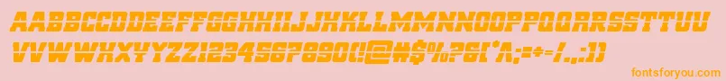 reddeliciouslaserital Font – Orange Fonts on Pink Background