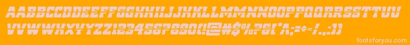 reddeliciouslaserital Font – Pink Fonts on Orange Background