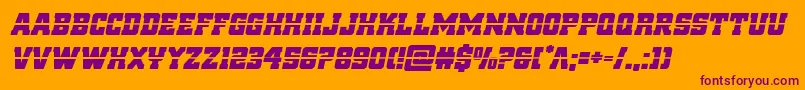 Шрифт reddeliciouslaserital – фиолетовые шрифты на оранжевом фоне