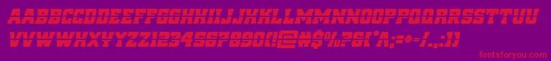 reddeliciouslaserital-fontti – punaiset fontit violetilla taustalla