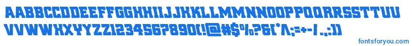 reddeliciousleft Font – Blue Fonts on White Background