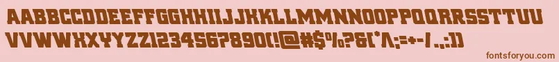 reddeliciousleft Font – Brown Fonts on Pink Background