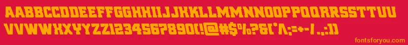 reddeliciousleft Font – Orange Fonts on Red Background