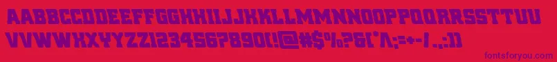 reddeliciousleft Font – Purple Fonts on Red Background