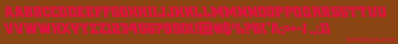 reddeliciousleft Font – Red Fonts on Brown Background