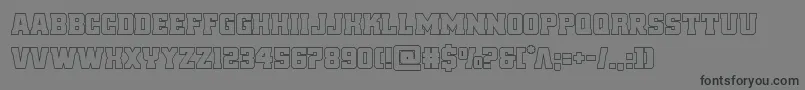 reddeliciousout Font – Black Fonts on Gray Background