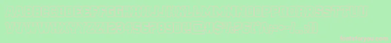 reddeliciousout Font – Pink Fonts on Green Background