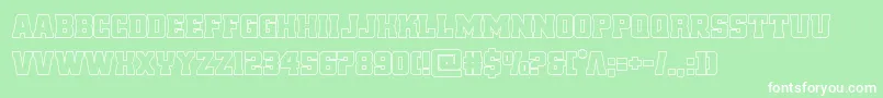 reddeliciousout Font – White Fonts on Green Background