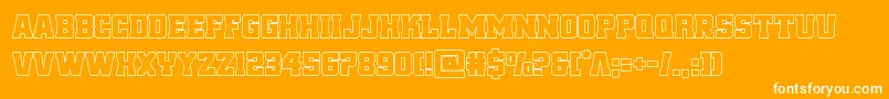 reddeliciousout Font – White Fonts on Orange Background
