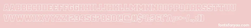 reddeliciousout Font – White Fonts on Pink Background