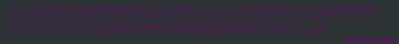 reddeliciousoutital Font – Purple Fonts on Black Background