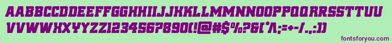 reddelicioussemital Font – Purple Fonts on Green Background