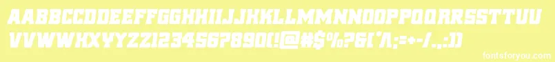 reddelicioussemital Font – White Fonts on Yellow Background