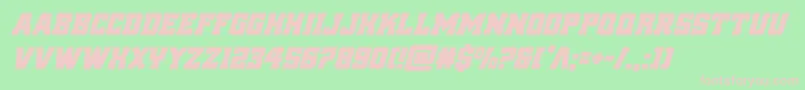 reddelicioussuperital Font – Pink Fonts on Green Background