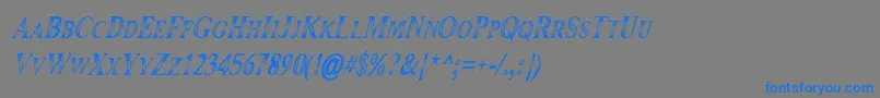 En savoir plus sur la police Maranallohighitalic Police Maranallohighitalic – polices bleues sur fond gris