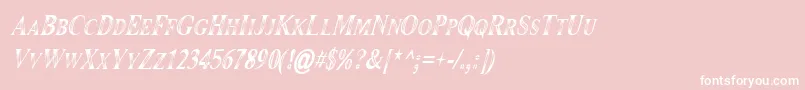 Maranallohighitalic Font – White Fonts on Pink Background