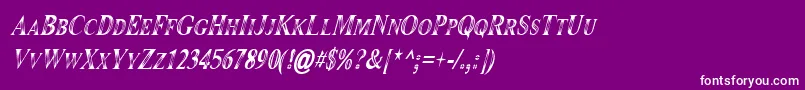 En savoir plus sur la police Maranallohighitalic Police Maranallohighitalic – polices blanches sur fond violet