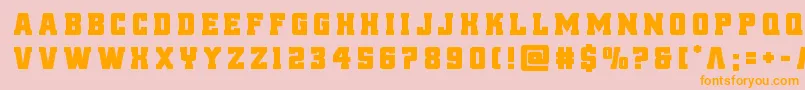 reddelicioustitle Font – Orange Fonts on Pink Background