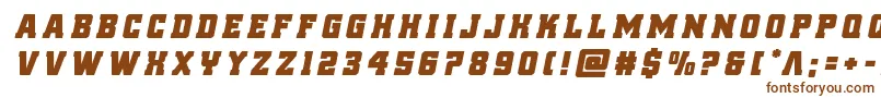 reddelicioustitleital Font – Brown Fonts on White Background