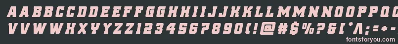 reddelicioustitleital Font – Pink Fonts on Black Background