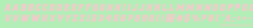 Шрифт reddelicioustitleital – розовые шрифты на зелёном фоне