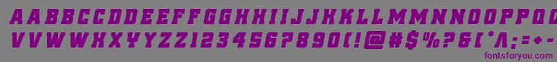 reddelicioustitleital Font – Purple Fonts on Gray Background