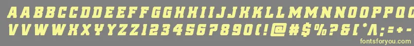 Шрифт reddelicioustitleital – жёлтые шрифты на сером фоне