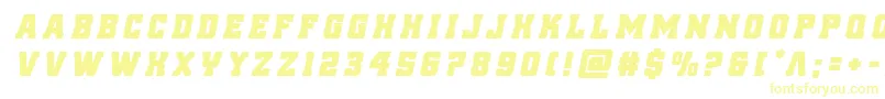 Шрифт reddelicioustitleital – жёлтые шрифты