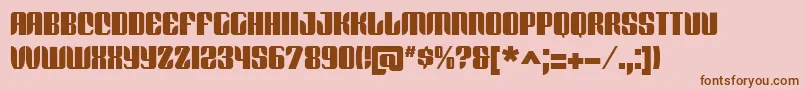 REDFB    Font – Brown Fonts on Pink Background