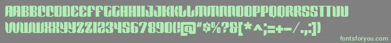 REDFB    Font – Green Fonts on Gray Background