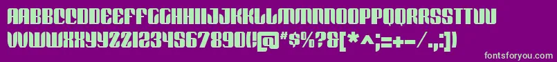 REDFB    Font – Green Fonts on Purple Background