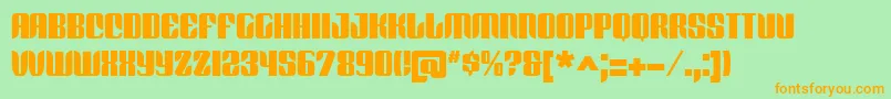 REDFB    Font – Orange Fonts on Green Background