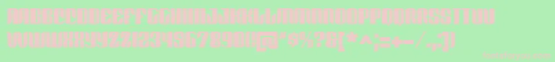 REDFB    Font – Pink Fonts on Green Background