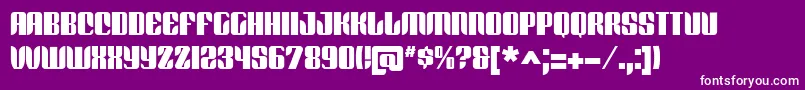 REDFB    Font – White Fonts on Purple Background