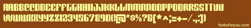 REDFB    Font – Yellow Fonts on Brown Background