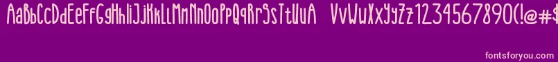 RedHead Snake Font – Pink Fonts on Purple Background