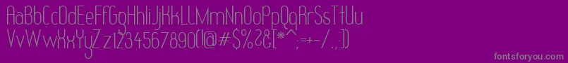 Więcej informacji o czcionce REDHG Czcionka REDHG – szare czcionki na fioletowym tle