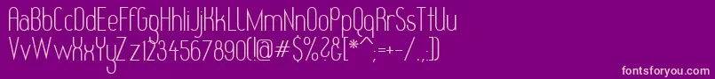 REDHG    Font – Pink Fonts on Purple Background